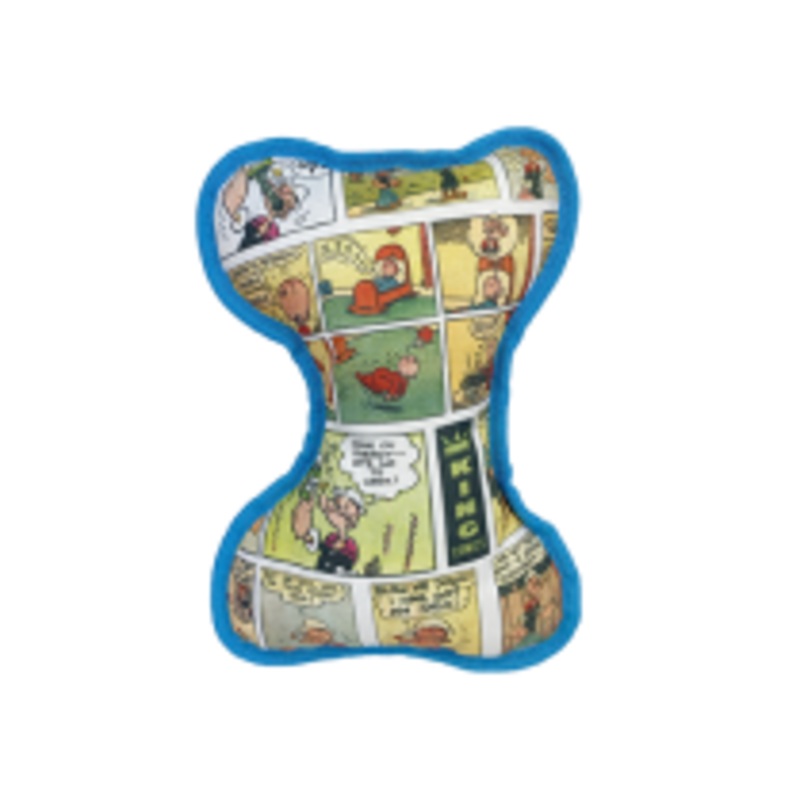 Multipet Popeye Comic Bone Plush 10" Dog Toy/Jouet en peluche pour chien Multipet Popeye Comic Bone 10"