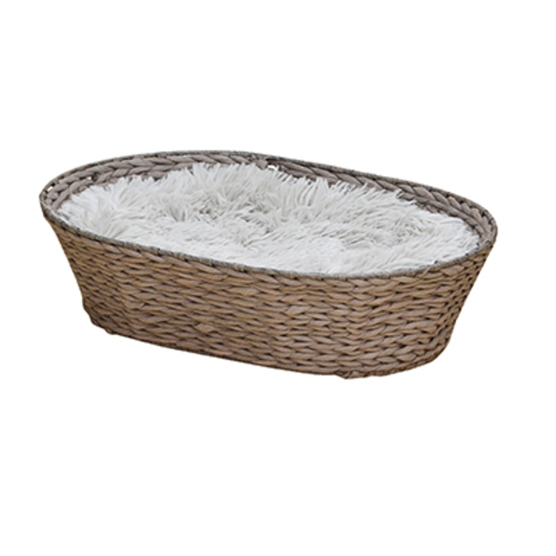 PetPals Group Natural, Handwoven Tub Pet Basket