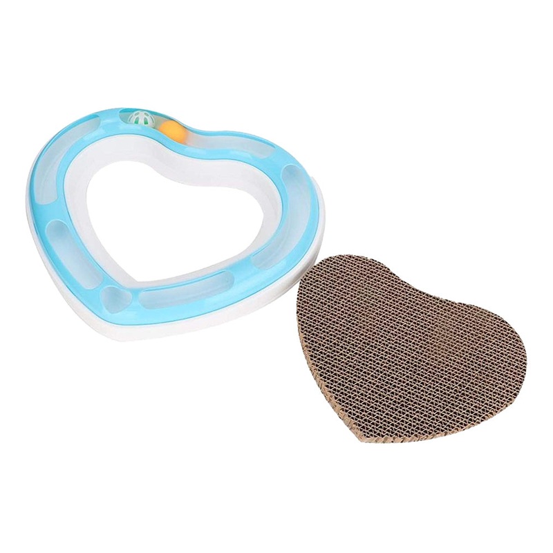 SIMONS - Heart Shape Super Scratcher/Piste en forme de coeur avec bloc  griffer
