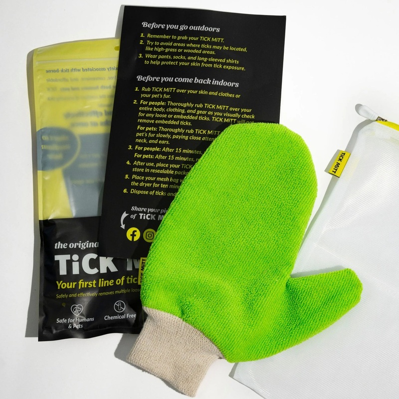 TICK MITT - Tick Removal Mitt/Gant pour retirer les tiques