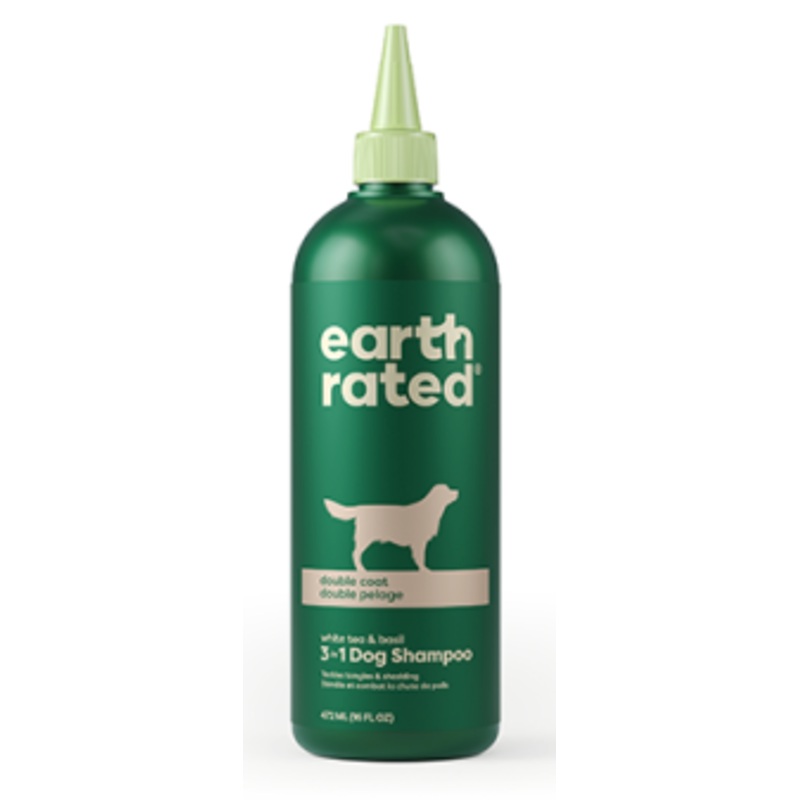 earth rated - Double Coat 3 in 1 Dog Shampoo/Shampoing 3 en 1 Double Coat pour chien (16oz)