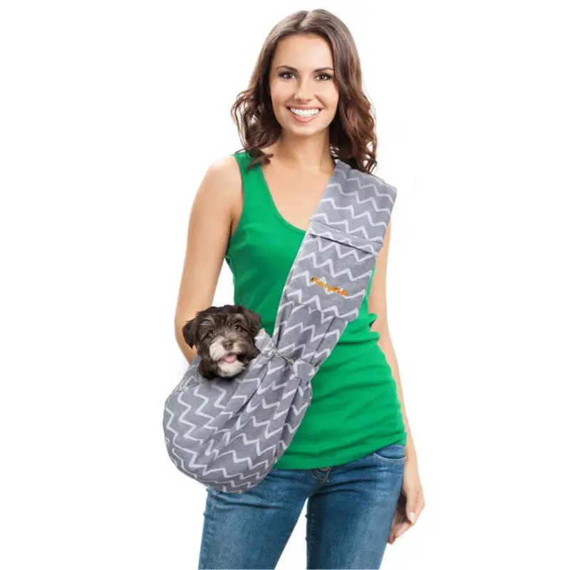 Furry Fido - Chevron Adjustable Pocket Pet Sling/charpe de poche rglable pour animaux de compagnie Chevron