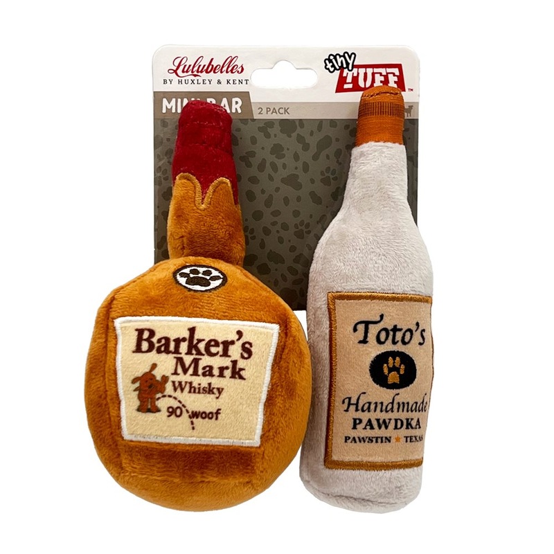 Lulubelles Tiny Tuff - Mini Bar Plush Dog Toys (2pk)