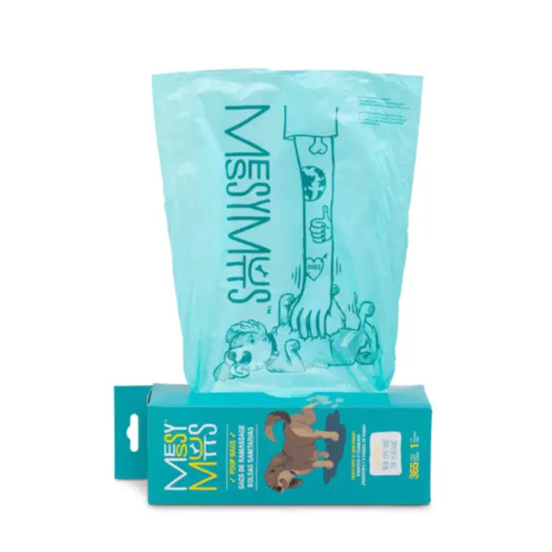 Messy Mutts - Advanced Biorecycle Poop Bag/Sac  crottes avanc en biorecyclage BULK 365