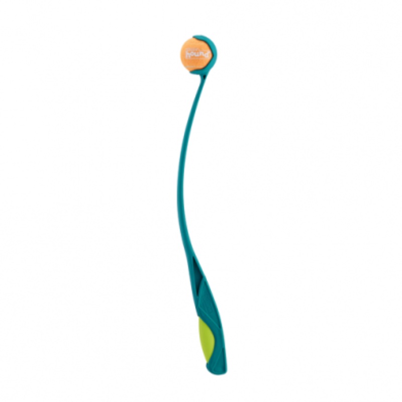 Outward Hound Launch A Ball with Squeaking Handle Dog Toy
