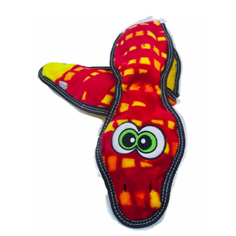 Outward Hound Tough Seamz Snake 6 Squeaker Dog Toy