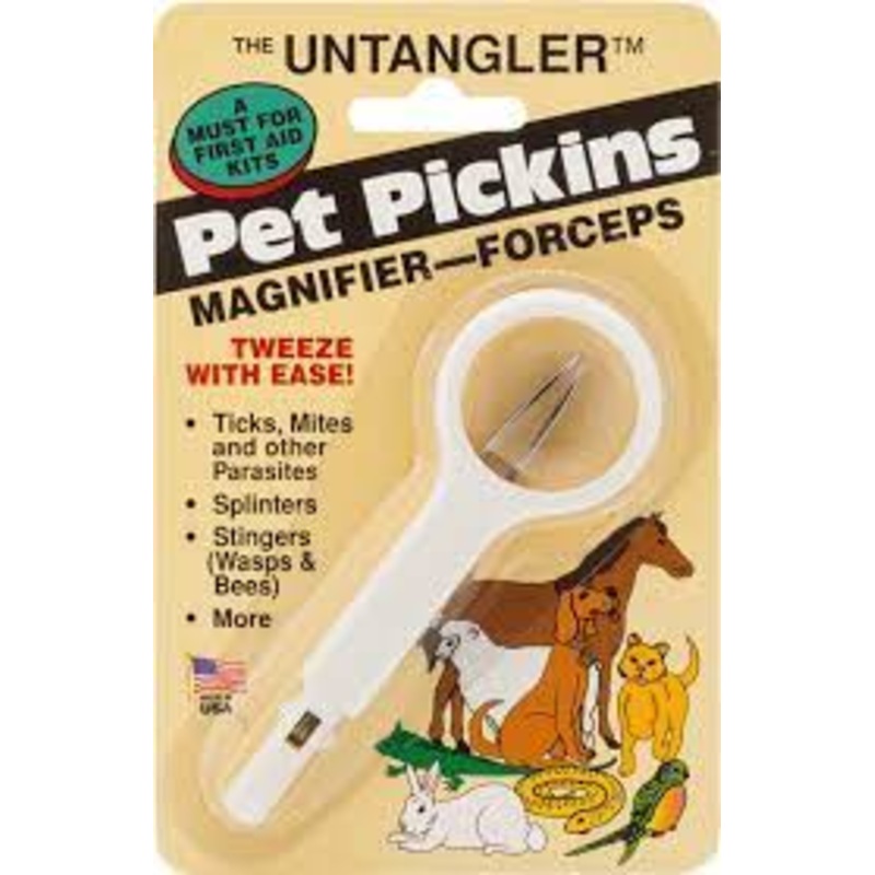 The Untangler - Pet Pickins Magnifier - Forceps (assorted colours)