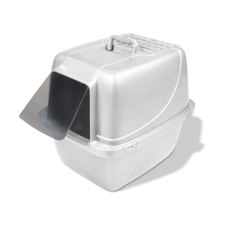 Vanness - Extra Giant Enclosed Cat Pan with Filter/Pole  chat ferm extra gant avec filtre
