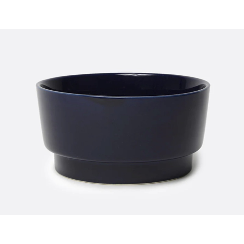 Waggo - Gloss Ceramic Dog Bowl - Midnight