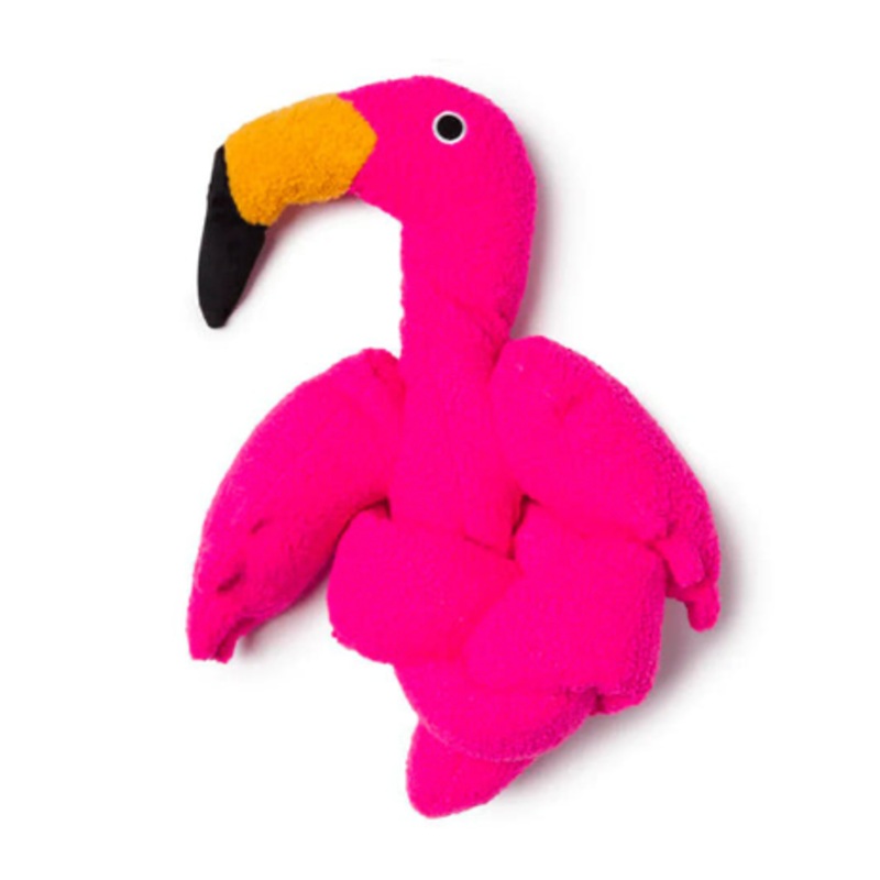 FabDog Twisties - Flamingo Dog Toys