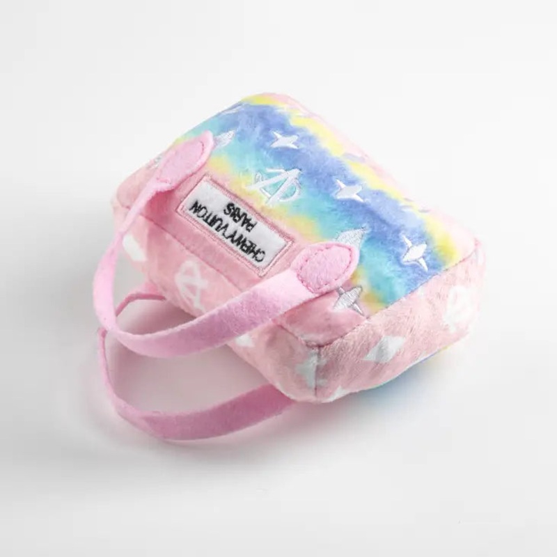 Haute Diggity Dog - Pink Ombre Chewy Vuiton (mini) Handbag Squeaker Dog Toy