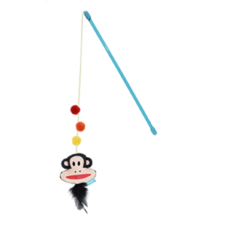 Multipet Paul Frank Wand Cat Toy/Jouet baguette pour chat