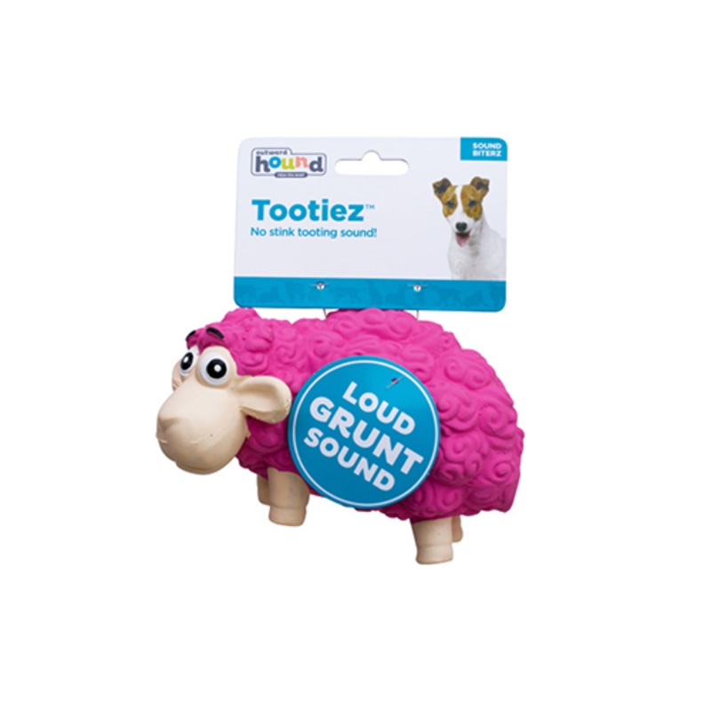 Outward Hound Tootiez Sheep Pink Small Dog Toy