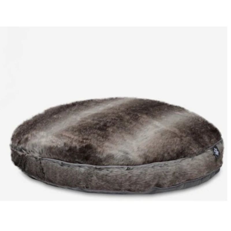 Round Faux-Fur Reversible 36" Dog Bed