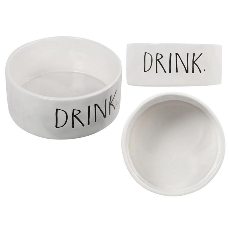 Farmhouse Modern Ceramic Pet Dish, Drink