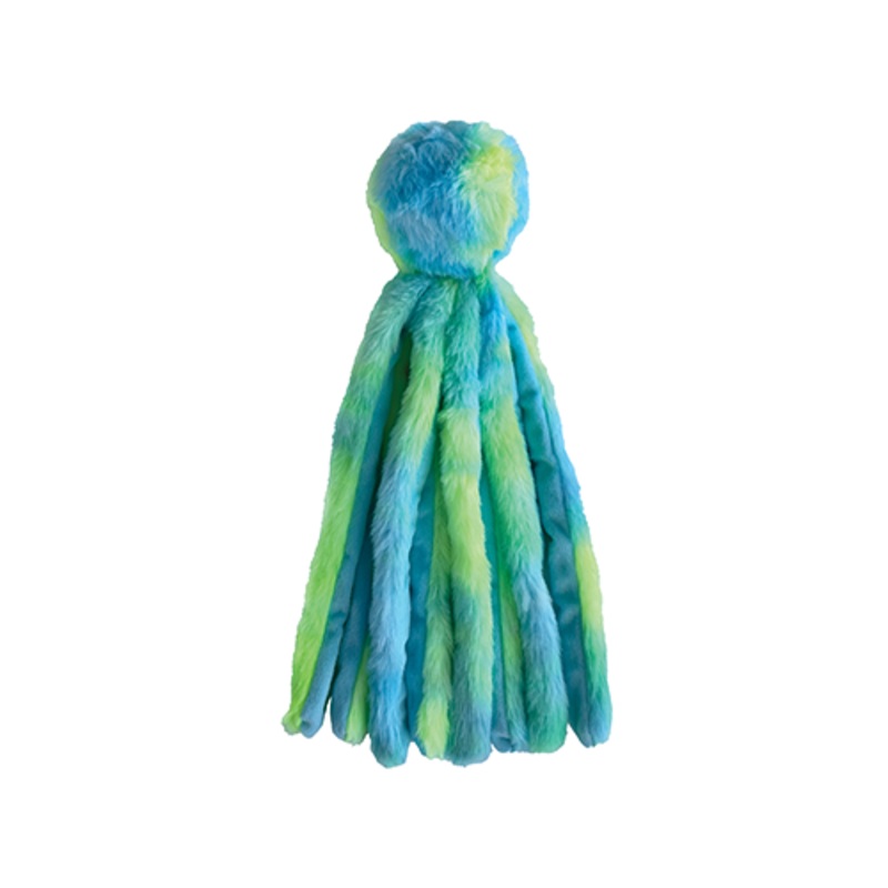 foufouBRANDS fouFIT Fuzzy Wuzzy Octopus Dog Toy/Jouet pour chien en forme de pieuvre