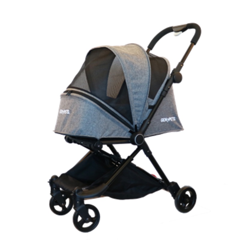 GEN7PETS Genius City Pet Stroller - Heather Black