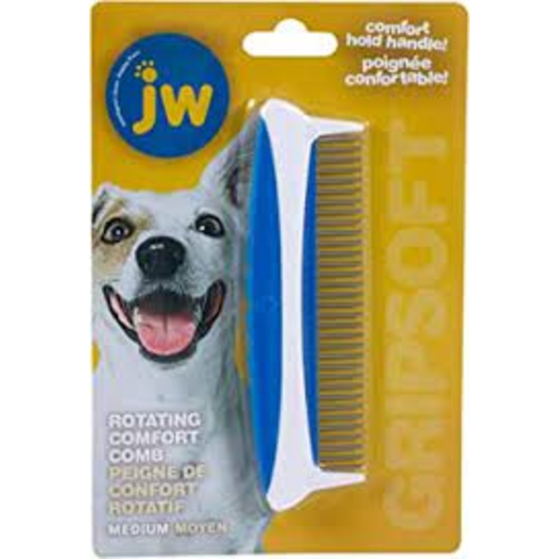 JW Pet Rotating Comfort Comb Medium 5"