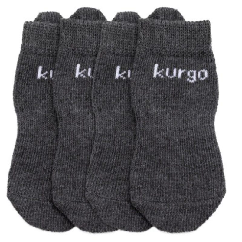 Kurgo Blaze Dog Socks Grey Set Of 4