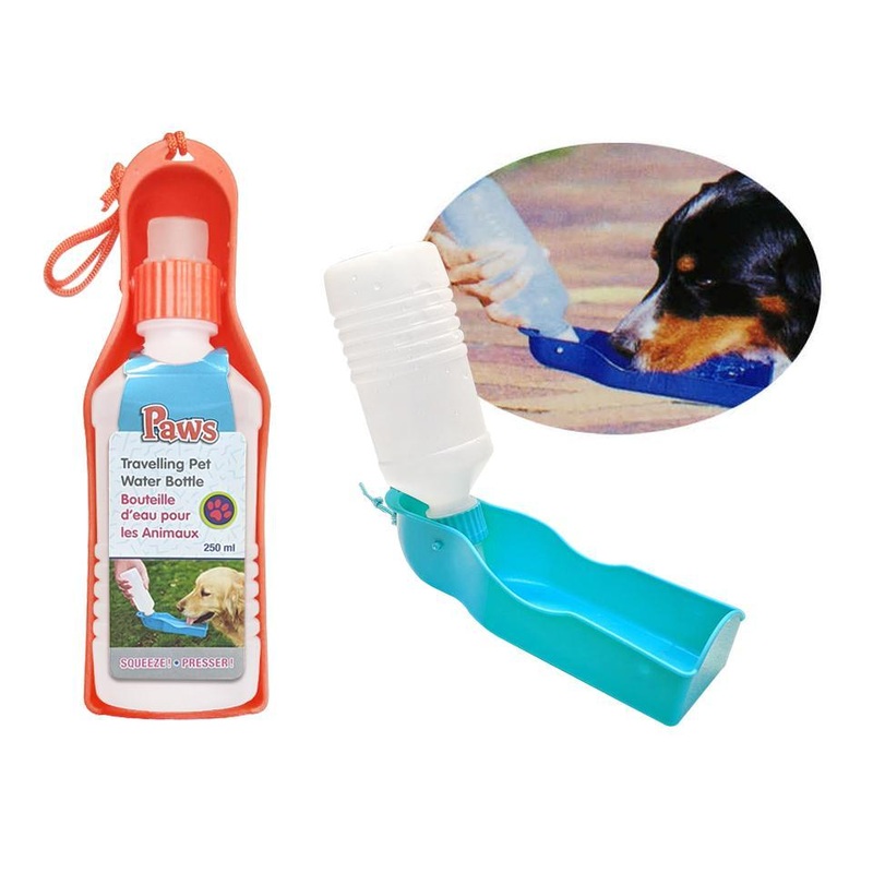 PAWS Pet Water Bottle/Bouteille d'eau pour les Animaux (250ml)