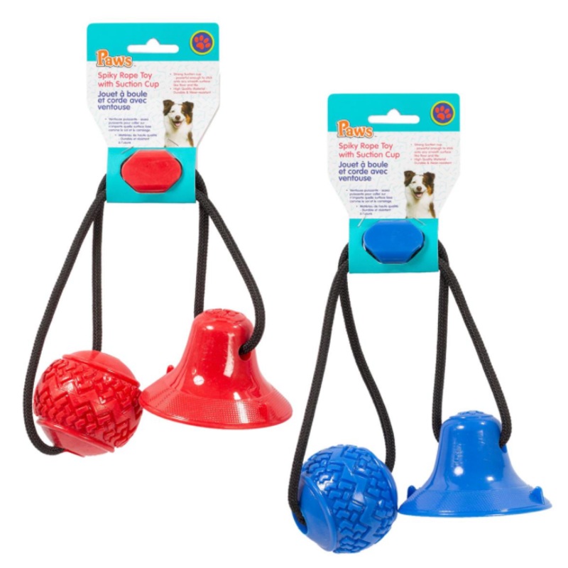 PAWS Rope Toy with Suction Cup/Jouet  Boule et Corde avec Ventouse