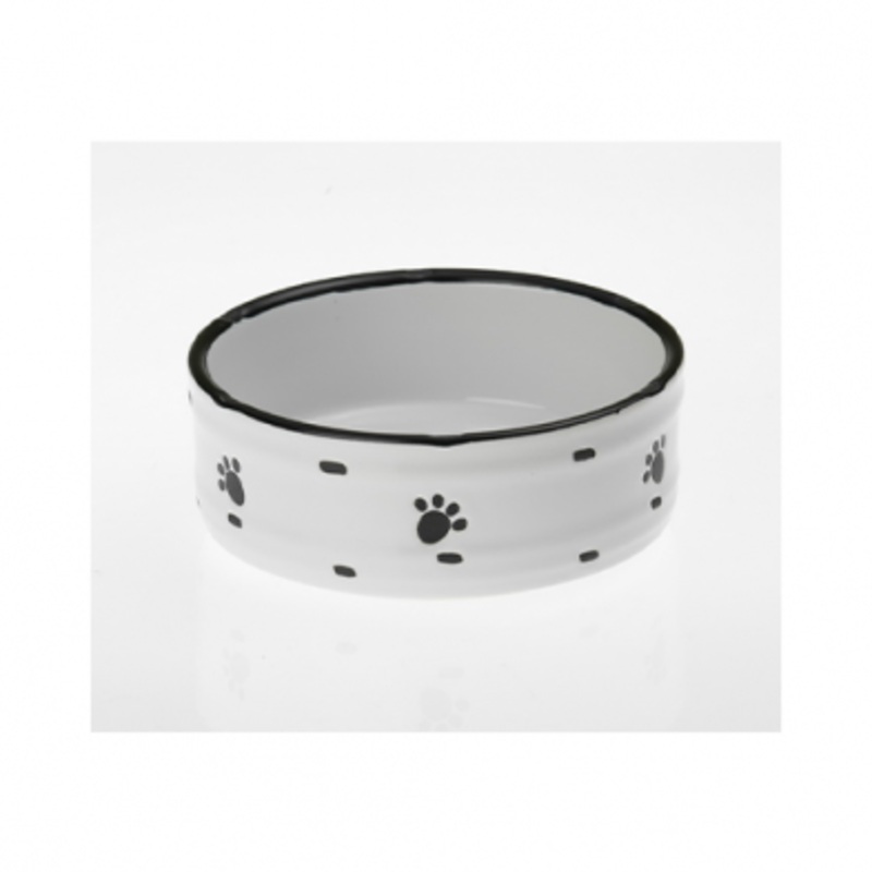 Petrageous Ceramic Pet Bowl - Weathered Paws 7"
