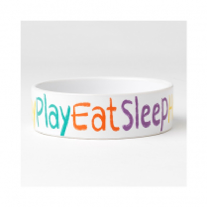 Petrageous Crayon Pup 5" Ceramic Bowl (1 cup)