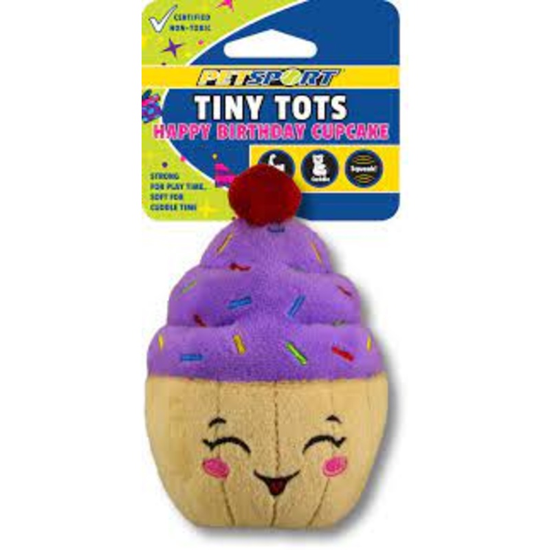 Petsport Tiny Tots - Happy Birthday Cupcake 4.5"