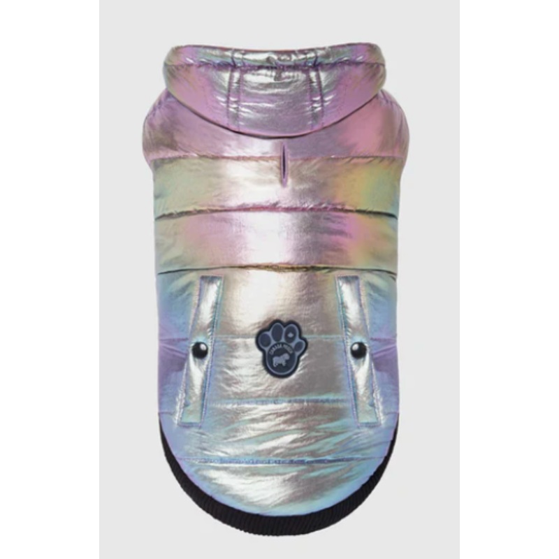 Canada Pooch Iridescent Shiny Puffer Vest