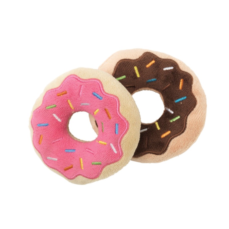 FuzzYard Donuts (2pk) Plush Dog Toys