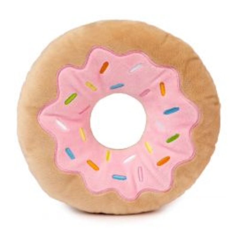 FuzzYard Giant Strawberry Donut Plush Dog Toy