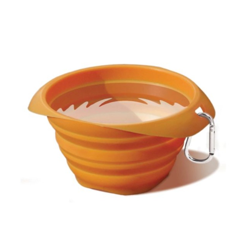 Kurgo Collaps A Bowl Orange Dog