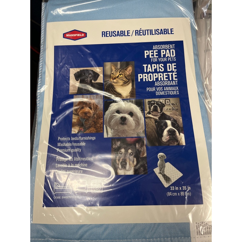 Mansfield - Reusable Pee Pad/Tapis de Propret Rutilisable