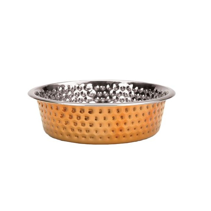Maslow Trade - Hammered Copper Dog Bowl