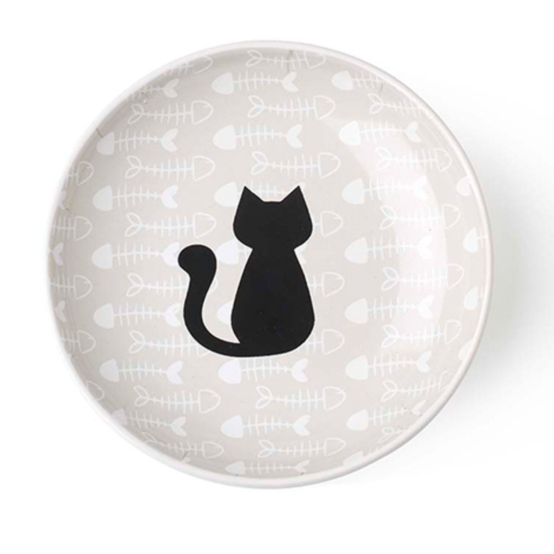 PetRageous Kitty & Fish Bone 5" Cat Saucer