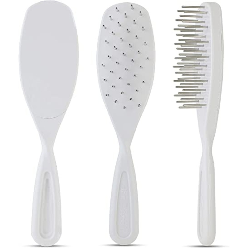 Untangler Stainless Steel Pet Brush with rotating teeth