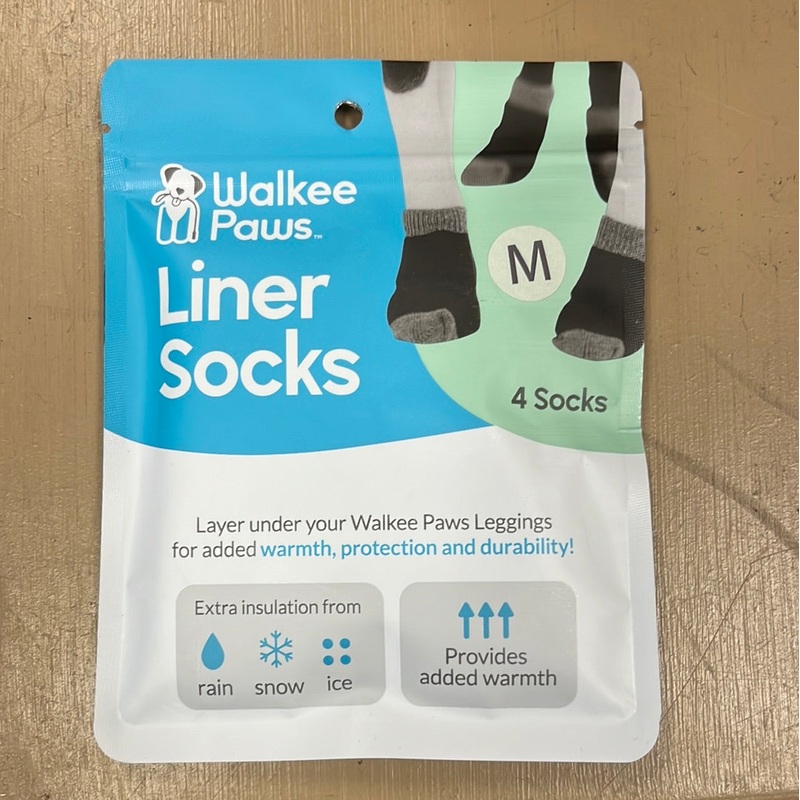 Walkee Paws - Liner Socks for dogs/Chaussettes doubles pour les chiens (4pk)