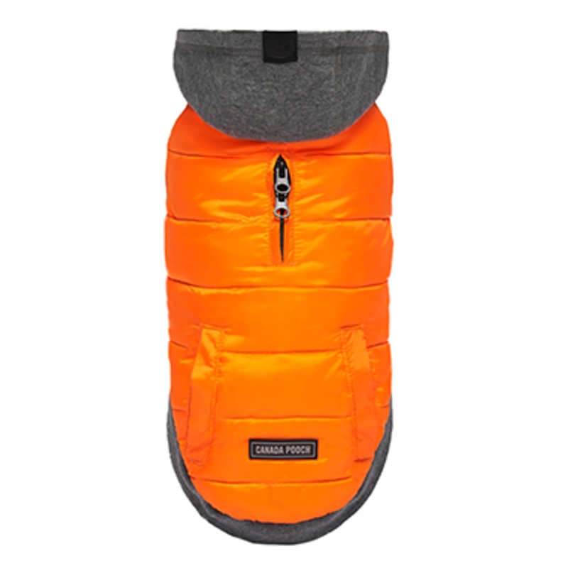 Canada Pooch Hybrid Hoodie Jacket Charcoal/Orange Size