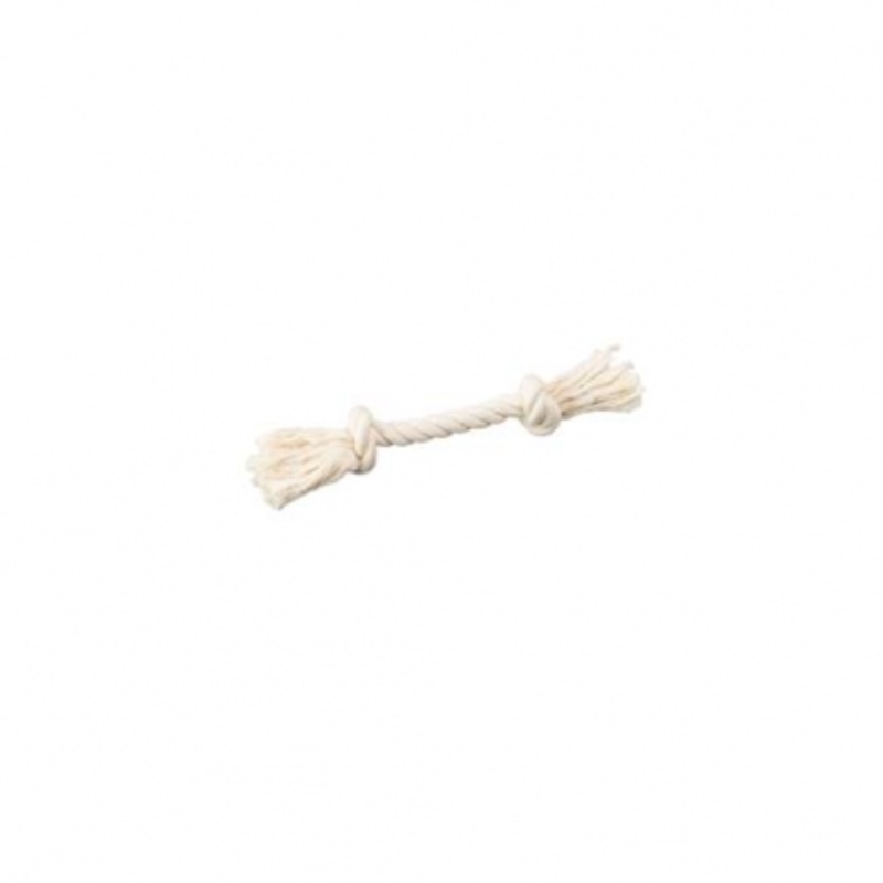 Multipet - 2-Knot White Rope Dog Toy