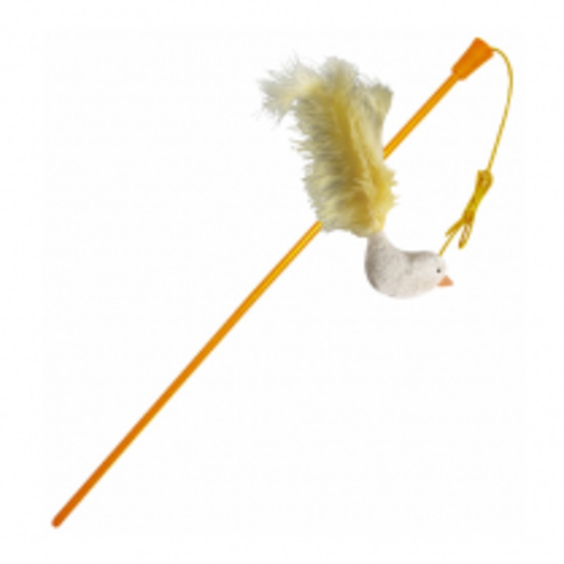 SPOT Flicker Fun Feather Bird Wand 15" (Assorted)