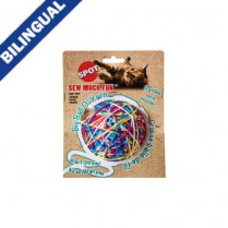 SPOT Sew Much Fun Yarn Ball Cat Toy
