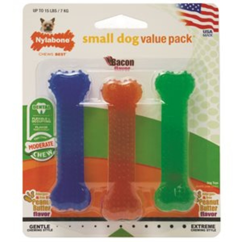 Nylabone Moderate Chew Triple Pack (Petite)