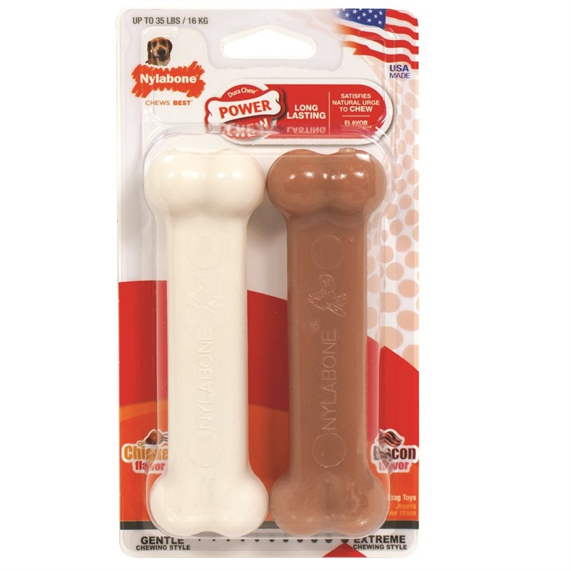 Nylabone Power Chew Twin Pack (Bacon & Chicken)