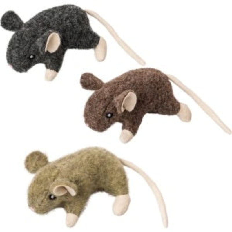 SPOT Flat Mouse Frankie w/ Catnip (5.5") assorted colours