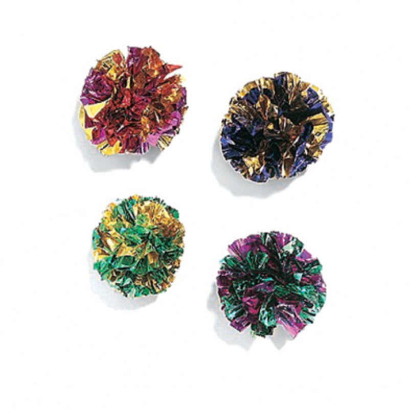 Spot Mylar Balls Bulk  Cat Toy (Foil Crinkle Ball)