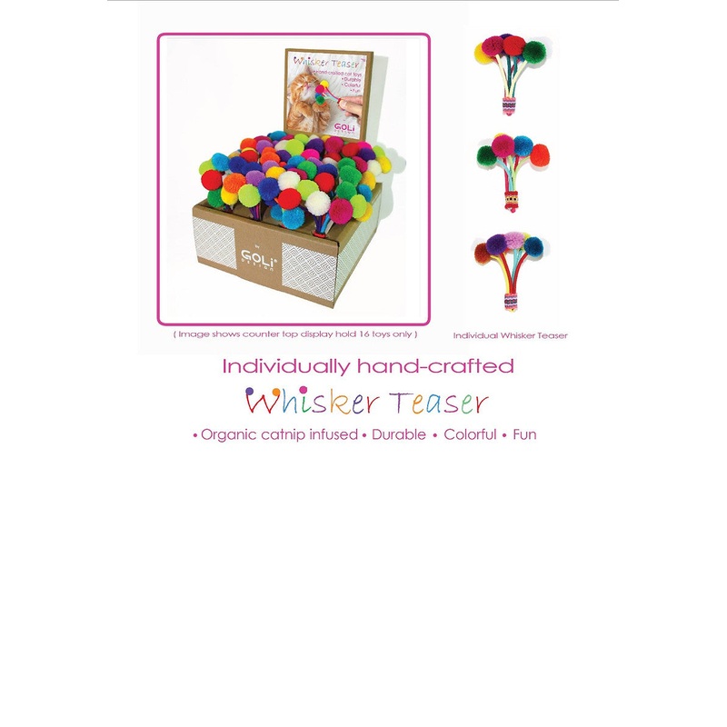 Whisker Teaser Cat Toy by Goli Design (assorted)