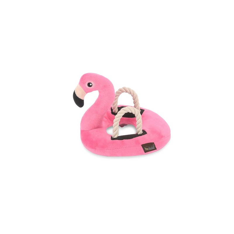 Tropical Paradise Flamingo Float Dog Toy By P.L.A.Y