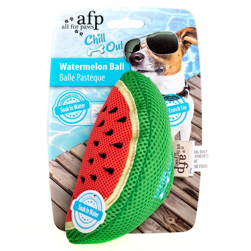 All For Paws Chill Out Watermelon Slice Soaker Dog Toy