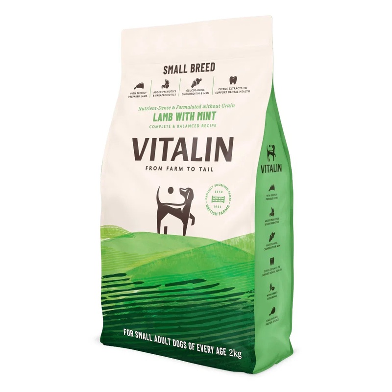 Vitalin Small Breed Adult Lamb and Mint 2kg