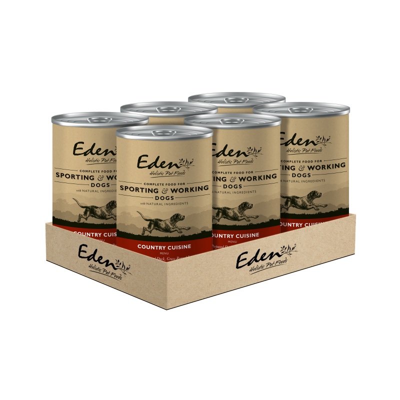 Eden Wet Food for Sporting & Working Dogs: Country Cuisine 6x400g